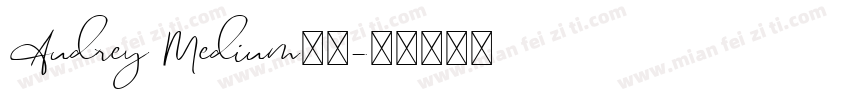 Audrey Medium字体字体转换